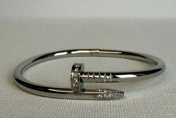 Silver Screw Bangle