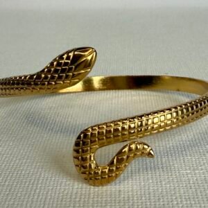 Gold Snake Bangle