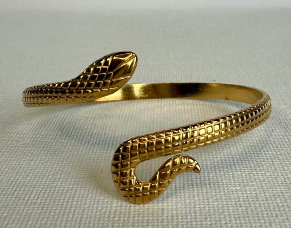 Gold Snake Bangle