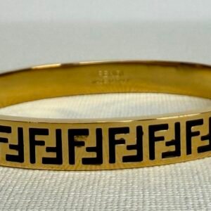 Gold F Bangle