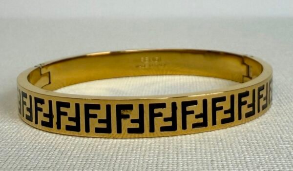 Gold F Bangle
