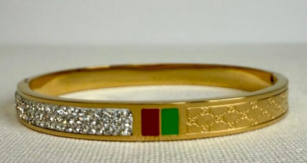 Gold & Diamante Bangle