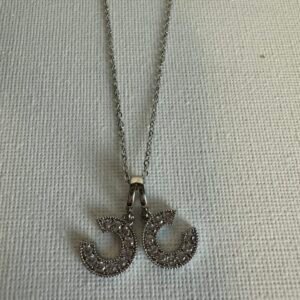 Silver CC Diamante Necklace