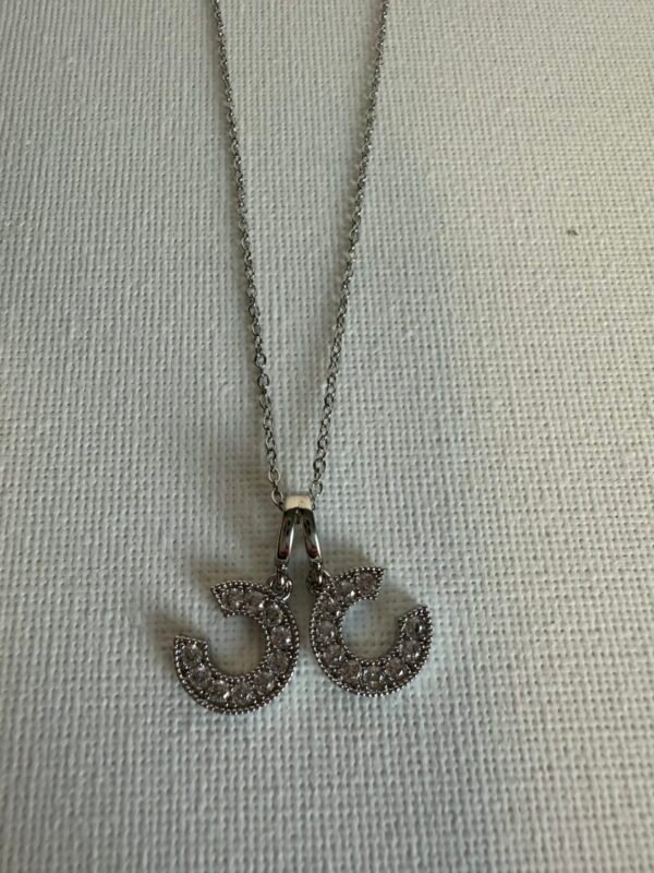 Silver CC Diamante Necklace