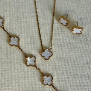 Gold & White Clover Set