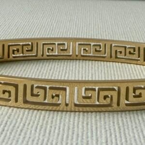 Gold Geo Bangle