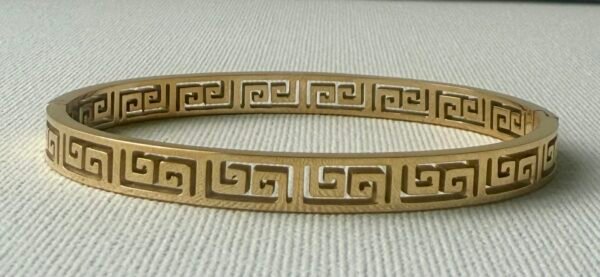 Gold Geo Bangle