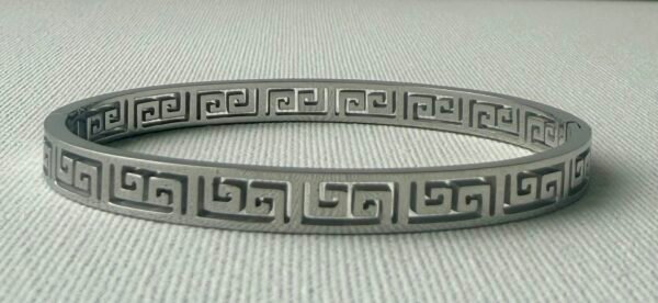 Silver Geo Bangle