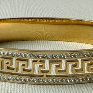 Gold & Diamante Bangle