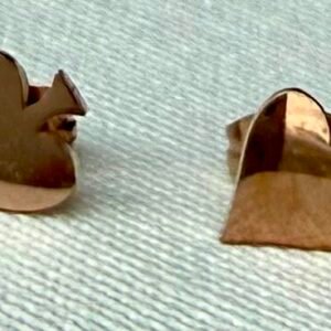 Rose Gold Spade Studs
