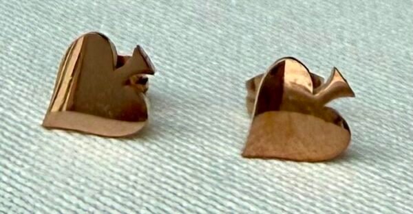 Rose Gold Spade Studs
