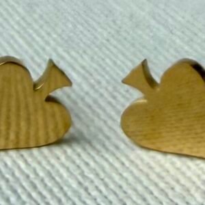 Gold Spade Studs