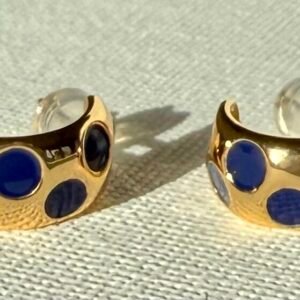 Gold Polka Dot Earrings