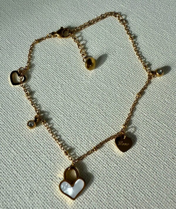Heart Charm Bracelet