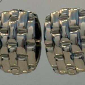 Silver Rectangle Earrings