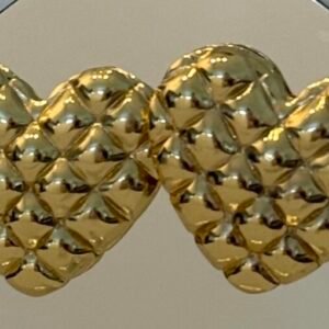 Gold Heart Earrings