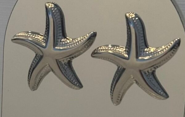 Silver Starfish Earrings