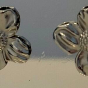Silver Flower Earrings