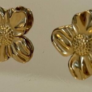 Gold Flower Earrings