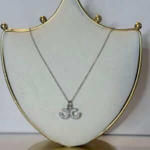 Silver CC Diamante Necklace