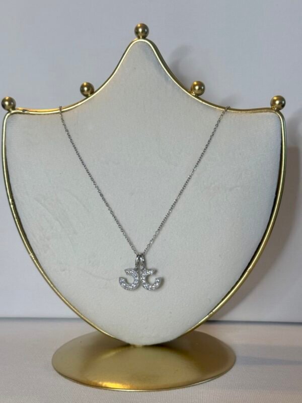 Silver CC Diamante Necklace