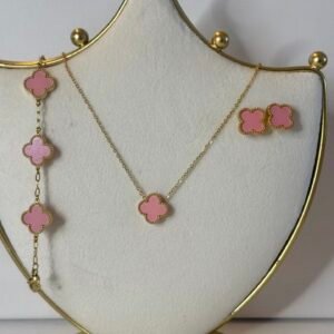 Gold & Pink Clover Set