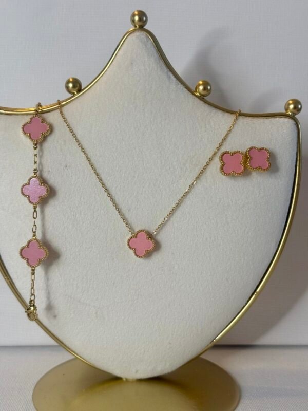 Gold & Pink Clover Set