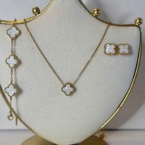 Gold & White Clover Set