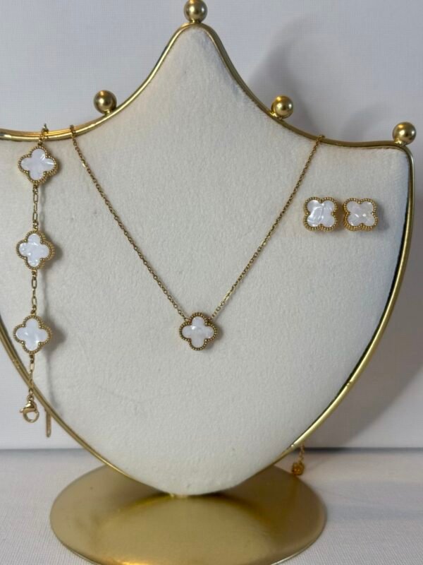 Gold & White Clover Set