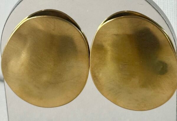 Gold Disc Earrings