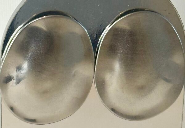 Silver Disc Earrings