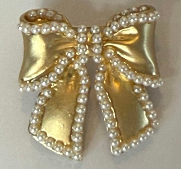 Brooch - Gold Plated Bow