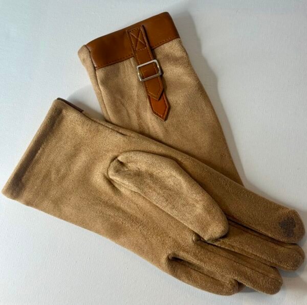 Tan Trim Gloves - Image 2